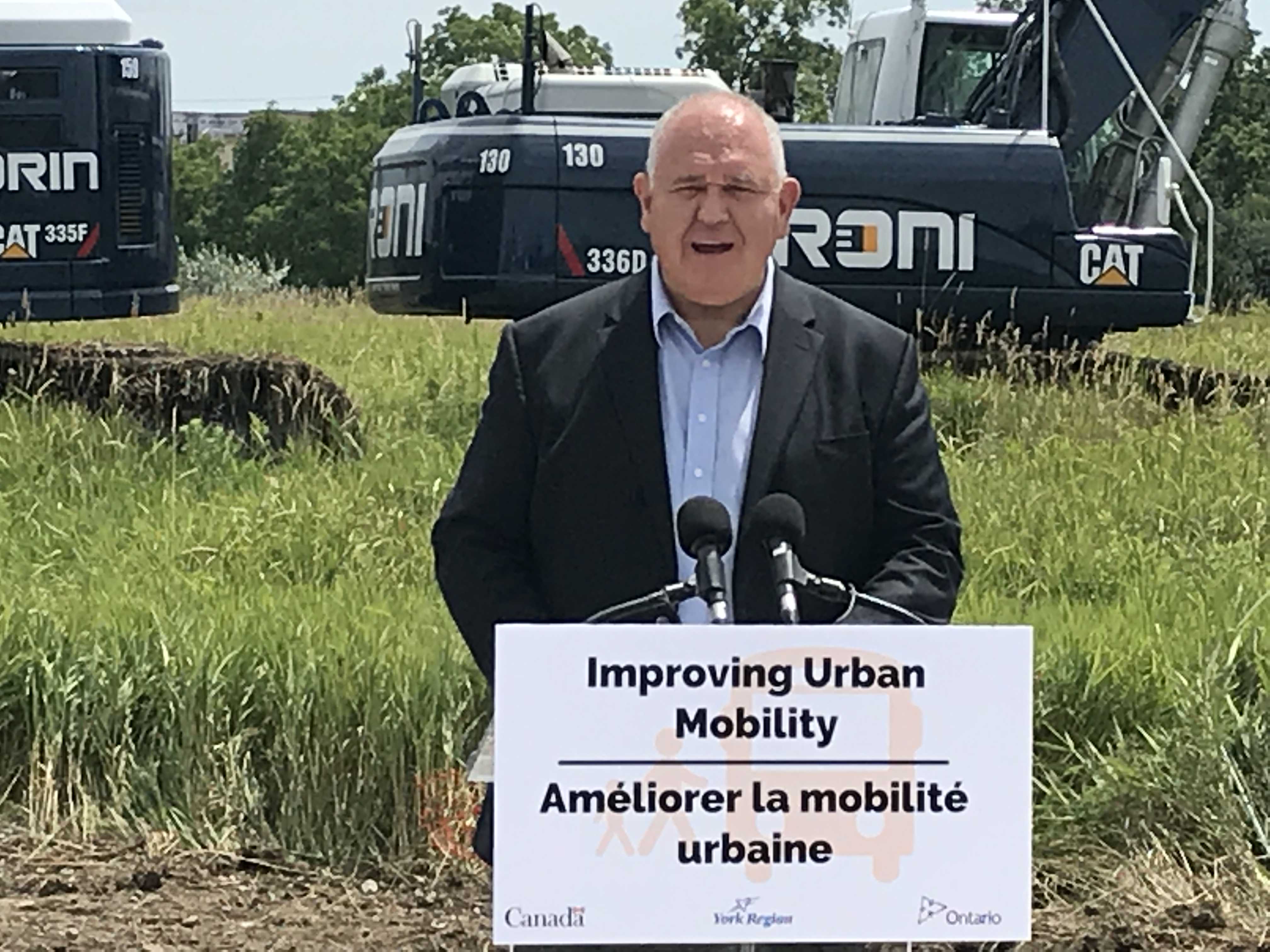 Mayor Scarpitti speaking at a podium